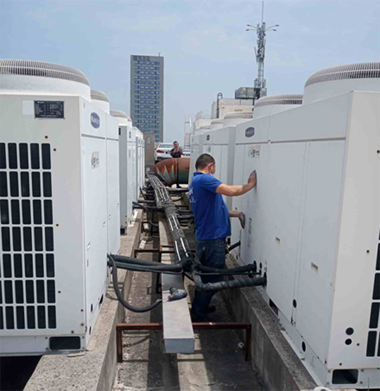 乐业中央空调制热和不制冷系统维修方法